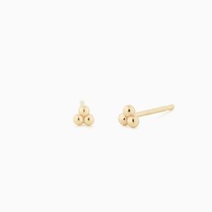 mejuri trio triple ball studs- cluster spheres